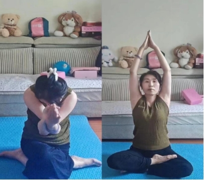 三亿体育简橙王蕊瑜伽结合传统与现代提升中老年健康生活(图4)